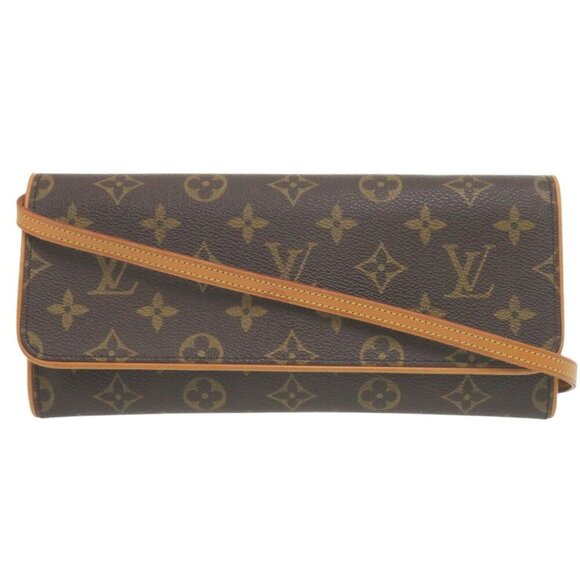 LOUIS VUITTON Brown Monogram Pochette Shoulder Bag - Picture 1 of 10